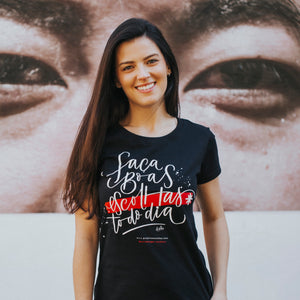 [NOVA] Camiseta Escolhas 2019/2020 - Feminina - Preta